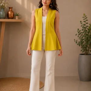 sunlit flare longline jacket