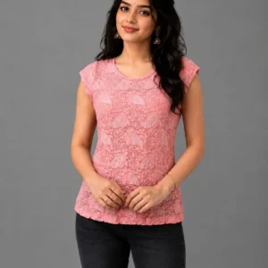lace cap sleeve top