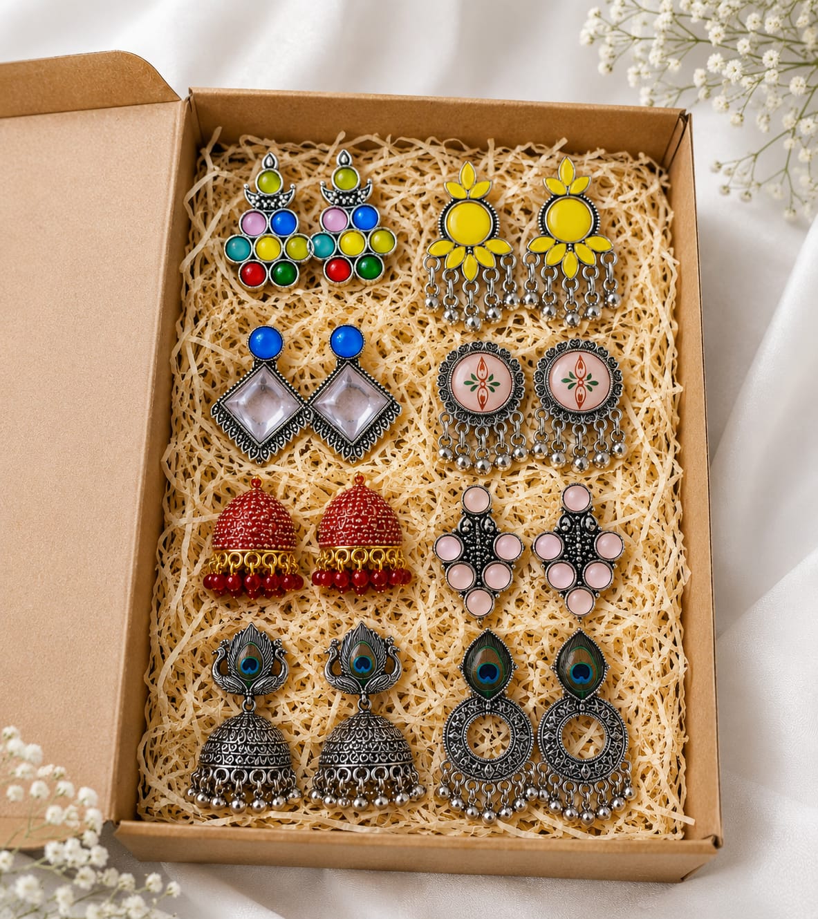 shrixa love surprise jhumka gift box with romantic message card | gift for girlfriend, wife & special someone shrixa love surprise jhumka gift box with romantic message card | gift for girlfriend, wife & special someone